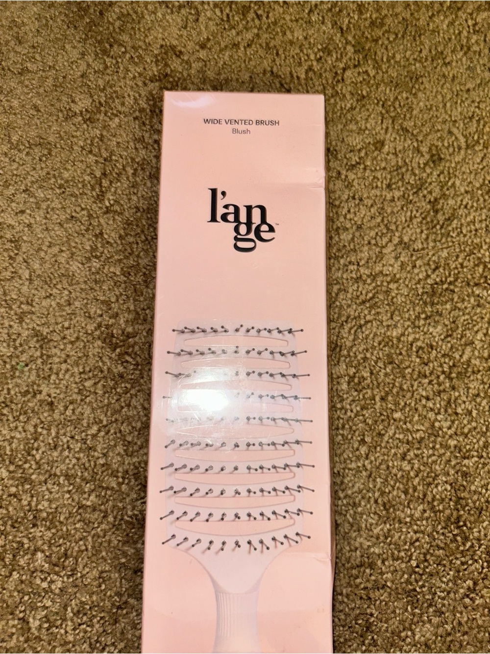 L'ANGE HAIR Siena Flexi Curved Vented Hair Brush | Detangle Brush with Nylon.